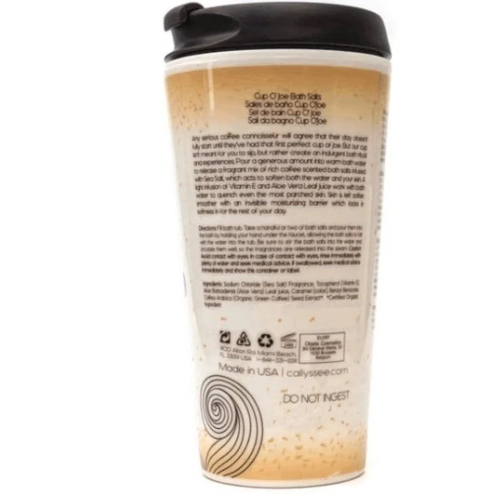 Callyssee Cup O' Joe Bath Salts - 20 oz / 565 g - BRAND NEW